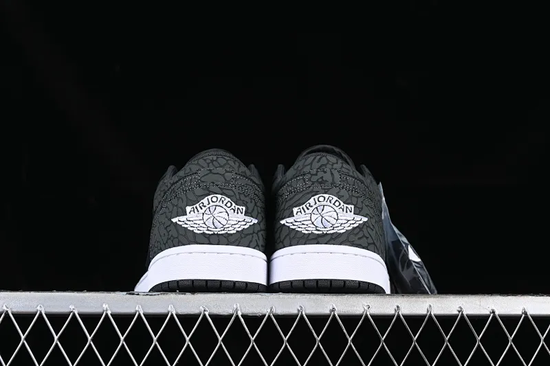 All categories Air Jordan Jordan series basketball shoes Air Jordan 1 Low Air Jordan 1 Low AJ1 Joe 1 all black burst pattern low-top cultural casual sneakers FB9907-001